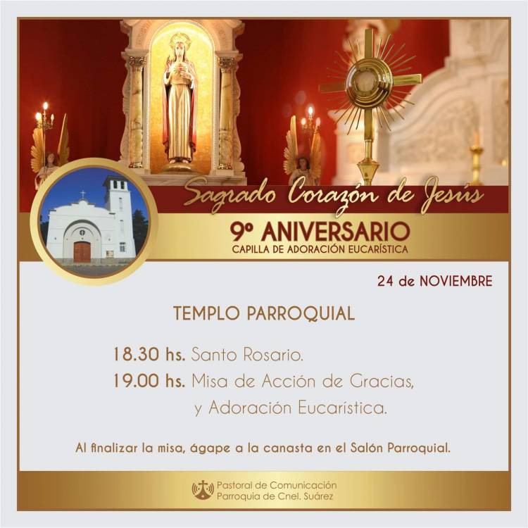 Celebración por el 9º aniversario de la Capilla de Adoración Eucarística
