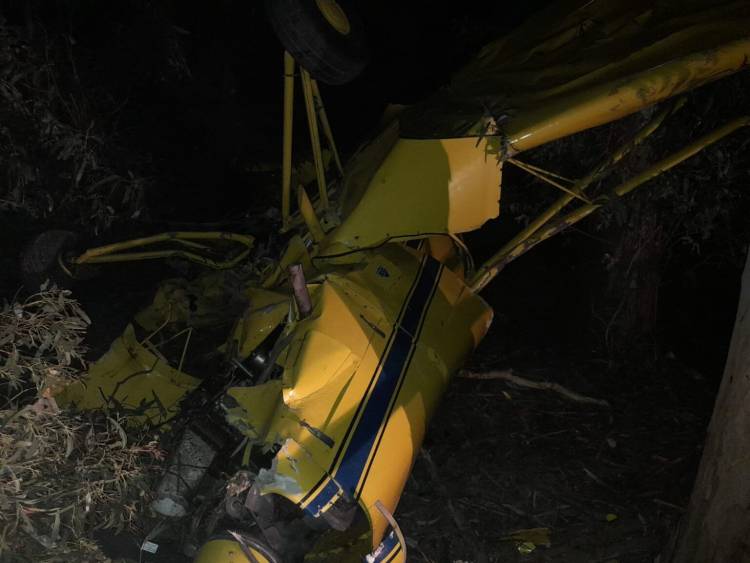 Una avioneta protagonizó un fuerte accidente cerca de Tres Arroyos