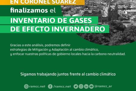 Coronel Suárez cuenta con su primer “inventario de gases de efecto invernadero”