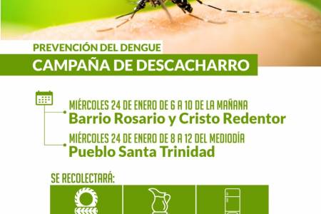 Prevenir el Dengue: Continúa por los barrios de la ciudad la campaña de descacharro