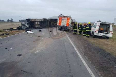 Accidente fatal en la Ruta 33 a la altura de Guaminí