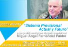 Fernández Pastor brindará una charla abierta para jubilados y público en general