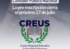 CREUS: Esta abierta la pre-inscripción para la carrera de Contador Público Nacional