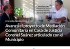 Avanza el proyecto de Mediación Comunitaria en Casa de Justicia Coronel Suárez articulado con el Municipio
