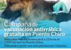 Vacunación antirrábica en barrio Puente Chico