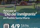 Acto por el “Día del Inmigrante” en Pueblo Santa María