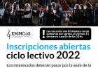 La EMMCOS abre las inscripciones para el ciclo lectivo 2022