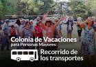 Colonia de Vacaciones para Personas Mayores: Recorrido de los transportes