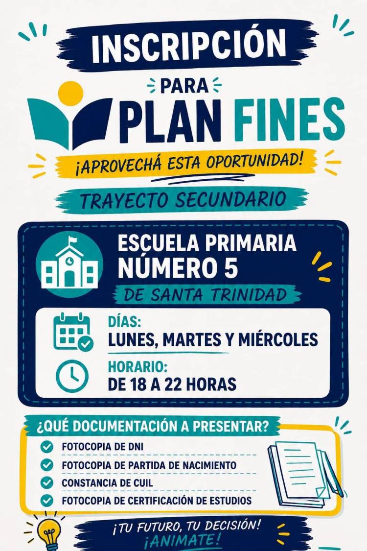 ¡Inscripciones abiertas para Plan FinEs!
