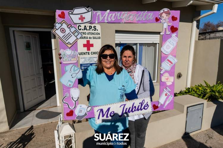 Agradecimiento a Margarita por su labor en la salud