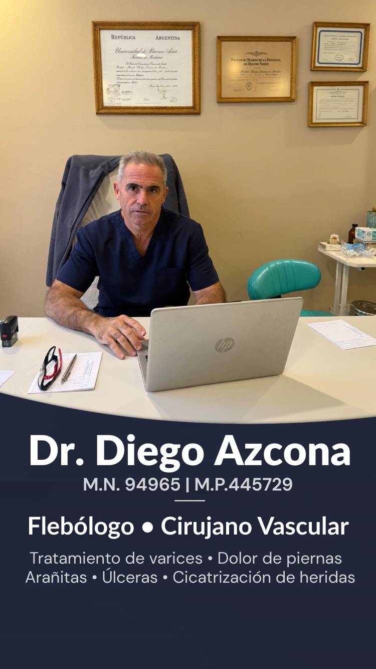 El Dr. Diego Azcona destacó los avances en flebología: "Hoy entre el 70 y el 80 por ciento de los tratamientos de várices se realizan en consultorio"