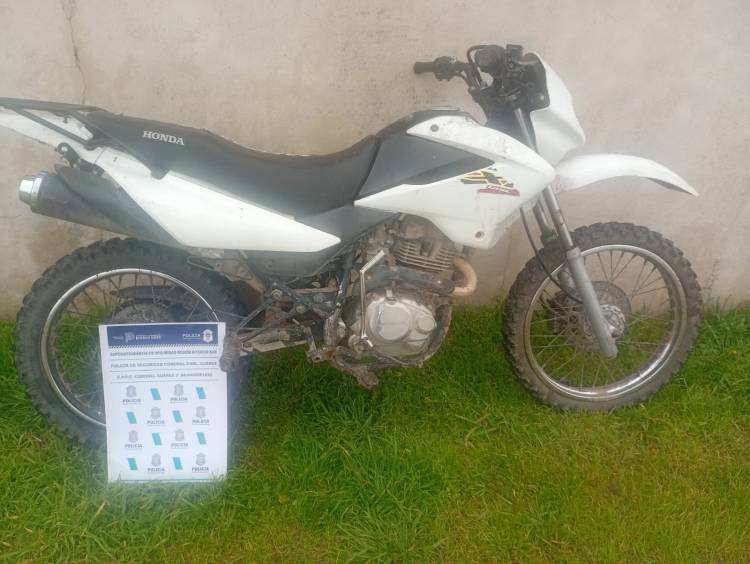 SE REALIZARON UNA DETENCIÓN, UN ALLANAMIENTO POSITIVO POR HURTO Y EL SECUESTRO DE UNA MOTOCICLETA EN DISTINTOS PROCEDIMIENTOS