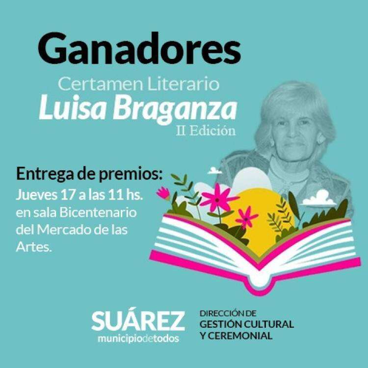 Ganadores del 2° certamen de Cuento premio "Luisa Braganza"