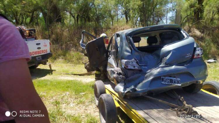 Dos muertos en un accidente en el acceso a Guaminí