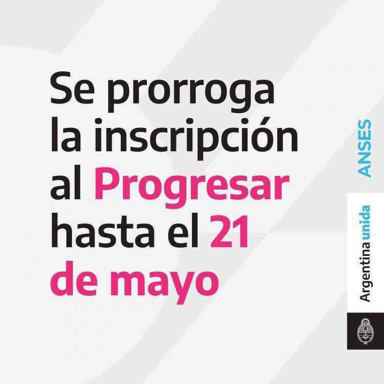 Prórroga del plazo de inscripción para las Becas Progresar