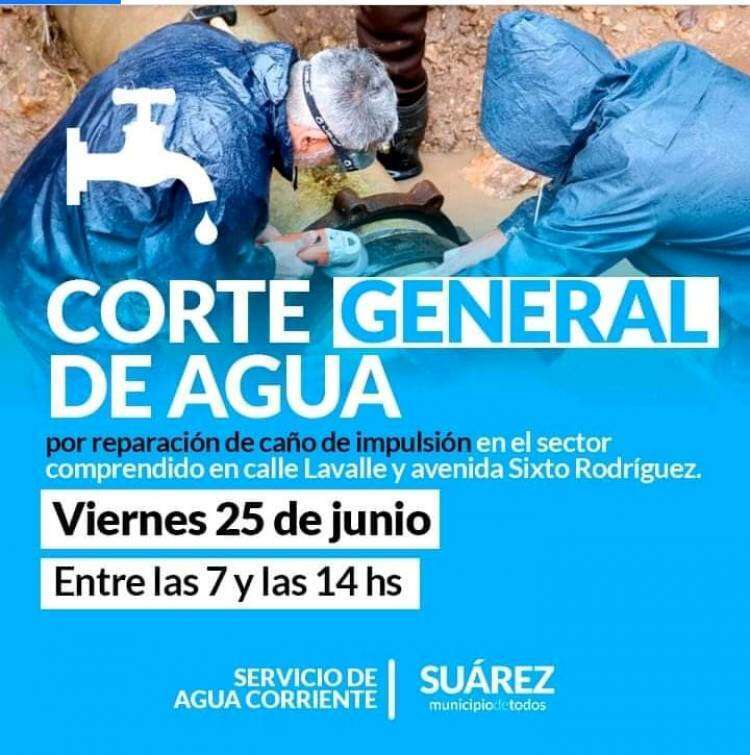 Atención corte general de agua