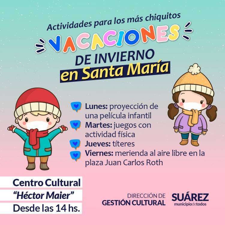 Las vacaciones de invierno las disfrutamos en Santa María