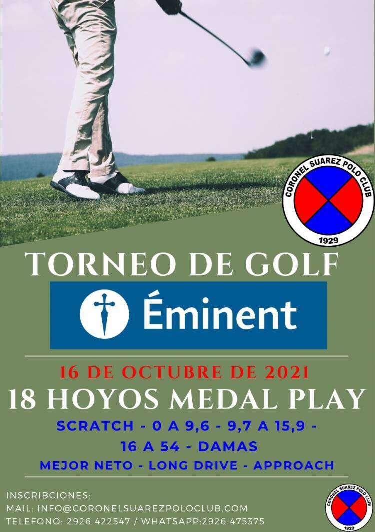 Torneo de Golf organizado por el Polo Club de Coronel Suárez