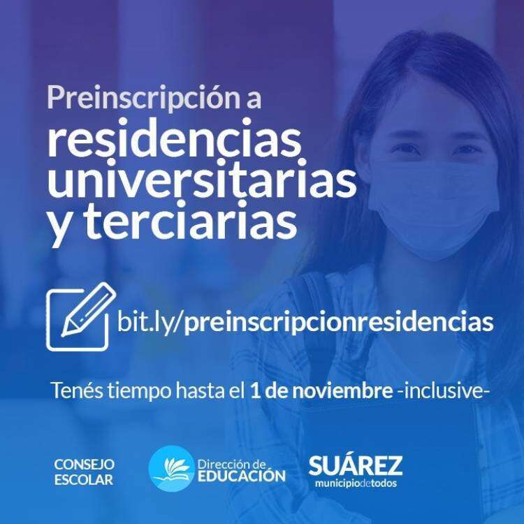 Últimos días para la preinscripción a residencias universitarias y terciarias