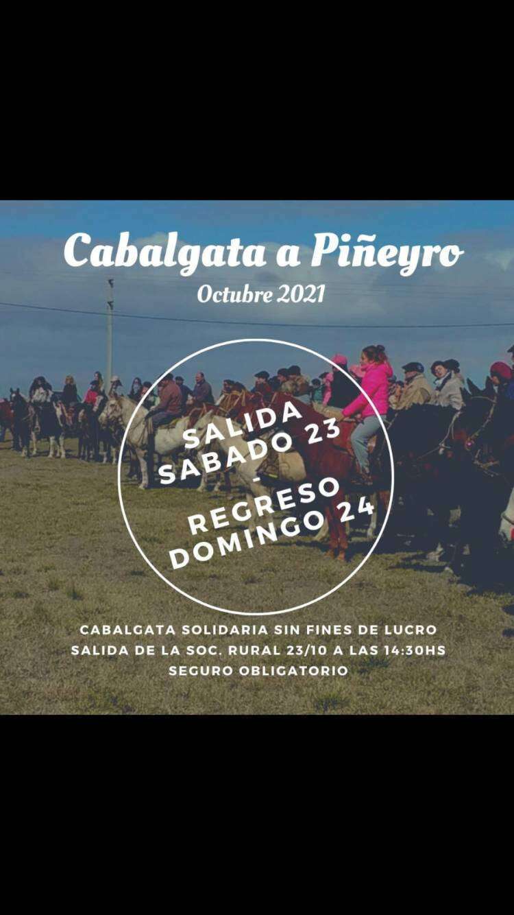 Club Olimpo de Piñeyro retoma su actividad con una cabalgata y una cena en su predio