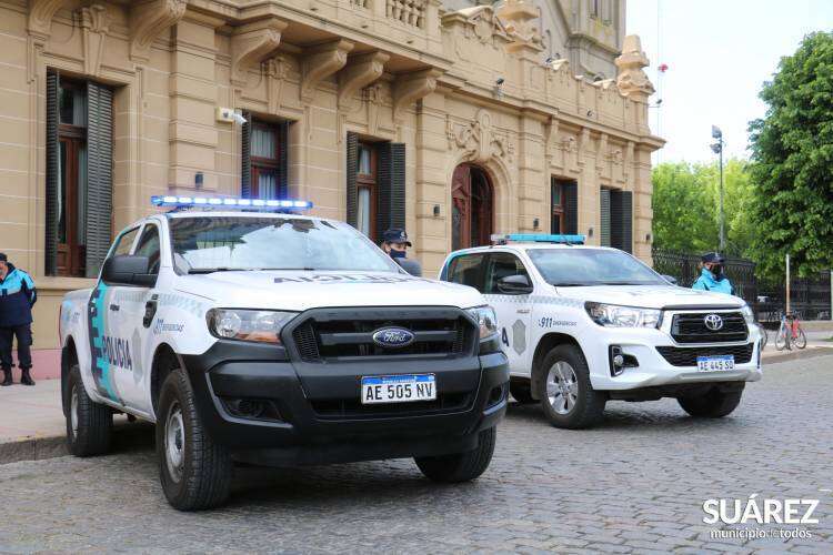 Berni entregó patrulleros a la Policía Rural y Comunal de Coronel Suárez