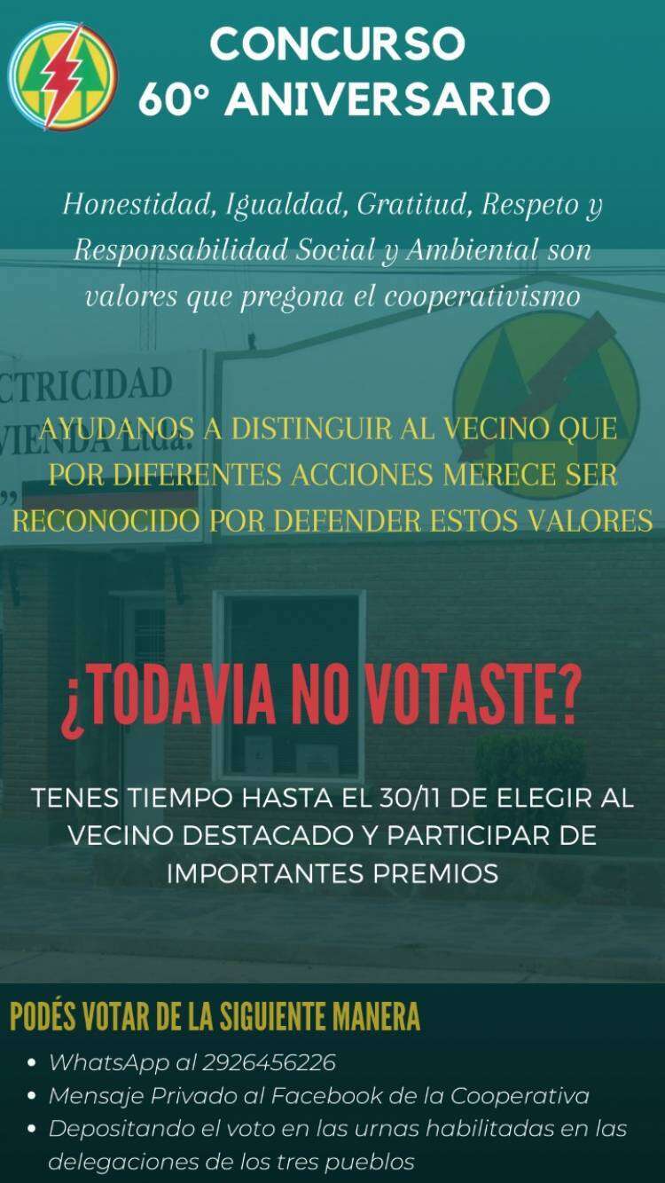 La Coop. San José distinguirá a una persona de cada colonia: “Buscamos una distinción que surja del voto popular de los vecinos. No hay postulados.”