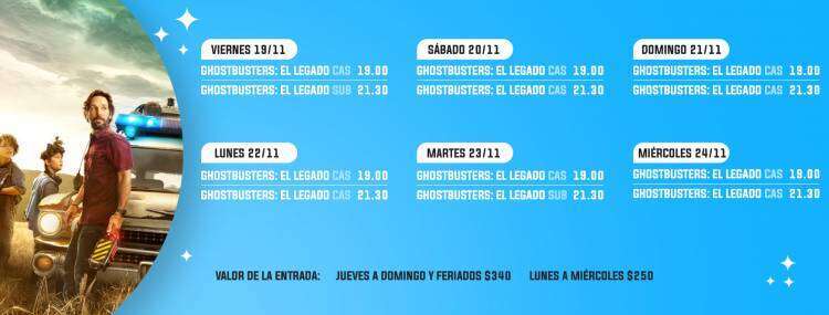 Cartelera del Cine Italia para este fin de semana