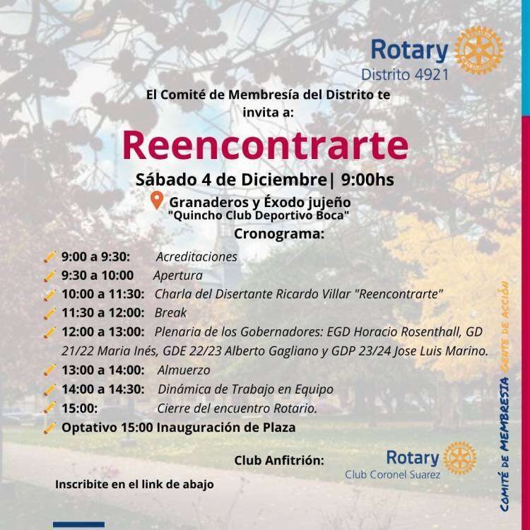 Rotary Club Coronel Suárez organiza un reencuentro y presenta la Plazoleta "Héroes de Malvinas"