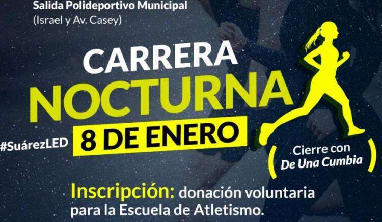 Se reprogramó la carrera nocturna