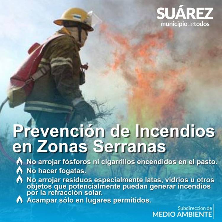 Prevención de incendios en zonas serranas