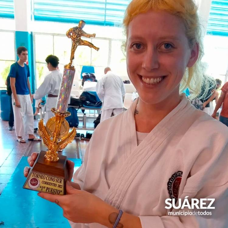Karate: destacada actuación de la suarense Eliana Reser en el torneo Cono Sur 