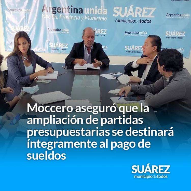 Moccero aseguró que la ampliación de partidas presupuestarias se destinará íntegramente al pago de sueldos