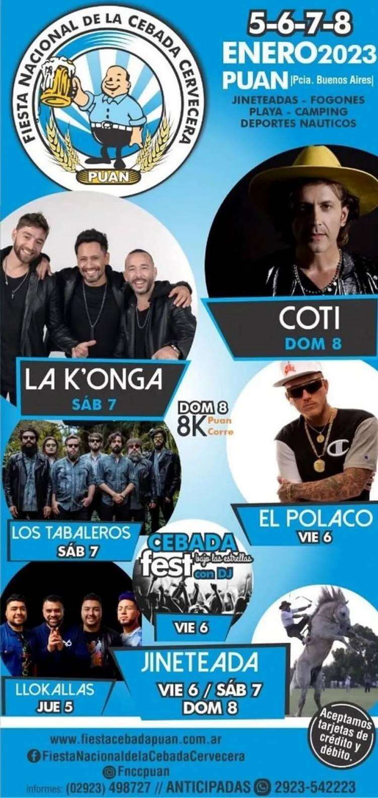 Ya llega la Fiesta Nacional de la Cebada Cervecera en Puan