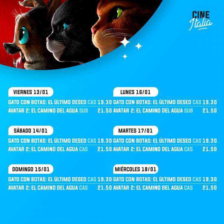 Cartelera Cine Teatro Italia