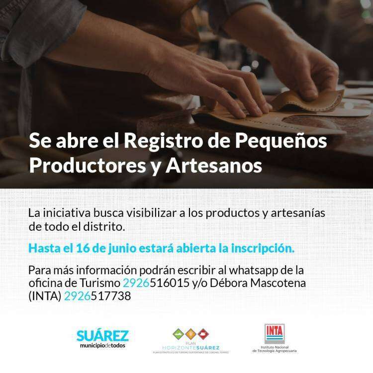 Se abre el Registro de Pequeños Productores y Artesanos 