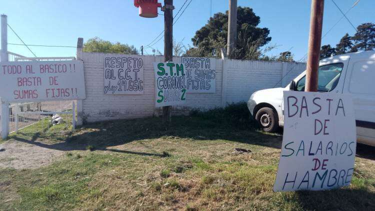 El STM bloqueó el corralón y no permite la salida de camiones recolectores
