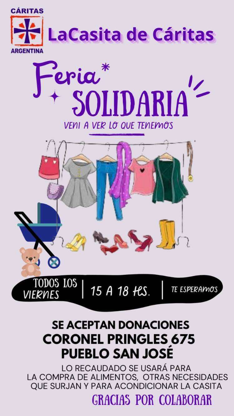 La Casita de Caritas ofrece una FERIA SOLIDARIA