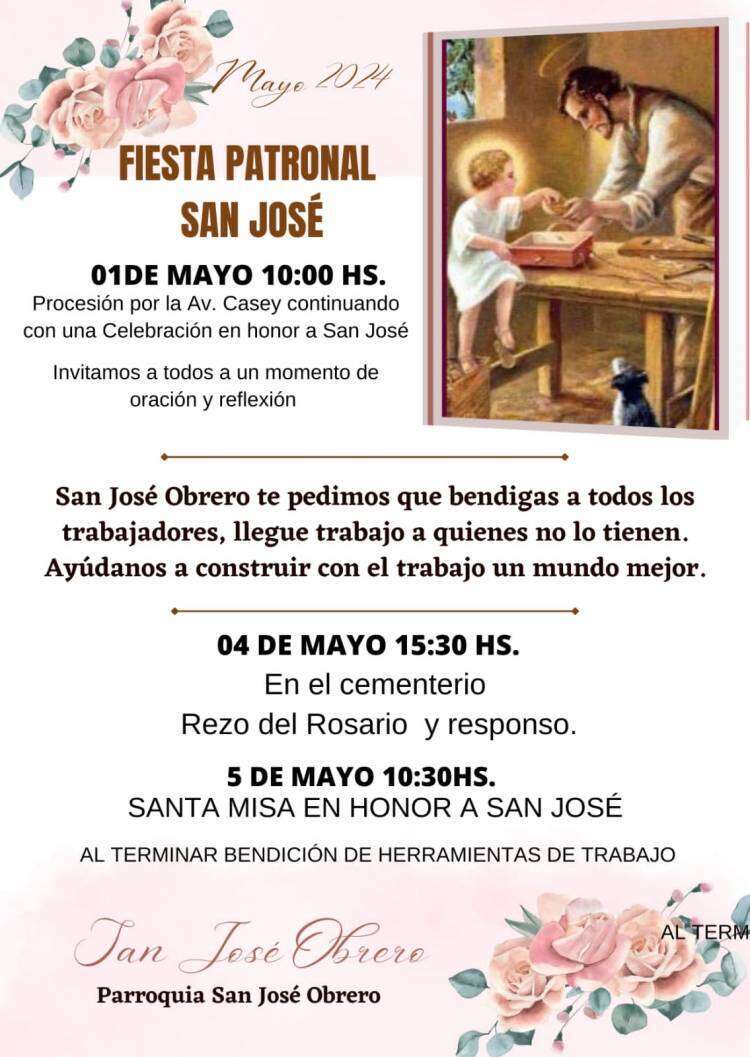 Fiestas Patronales en la Parroquia San José Obrero
