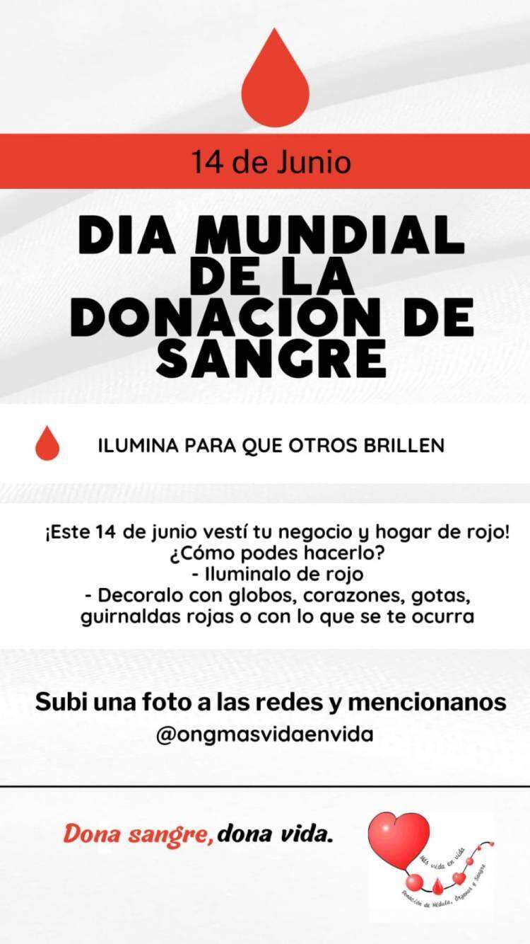 14 de junio: Día mundial del Donante de Sangre