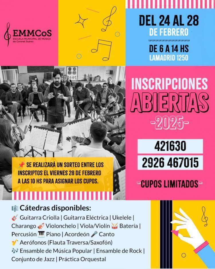 ¡Inscríbete en la Escuela Municipal de Música!