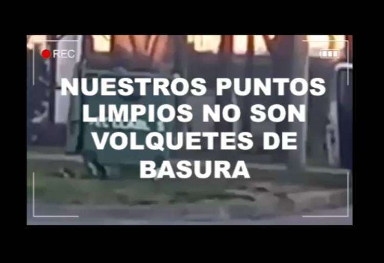 NUESTROS PUNTOS LIMPIOS NO SON VOLQUETES DE BASURA