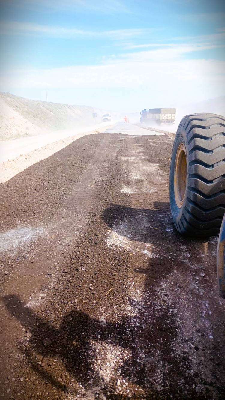 Vialidad Nacional realiza mantenimiento en RN 33
