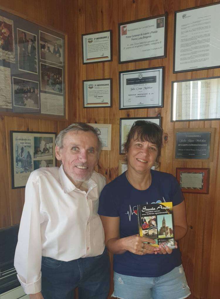 Los libros del escritor Julio César Melchior estarán presentes en el aniversario de la aldea Santa Anita, en la provincia de Entre Ríos