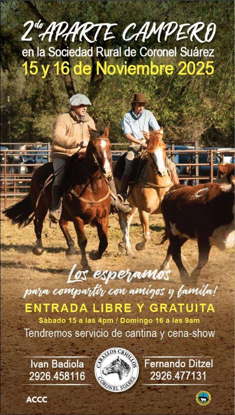 Gran espectáculo de Aparte Campero este fin de semana en La Rural 