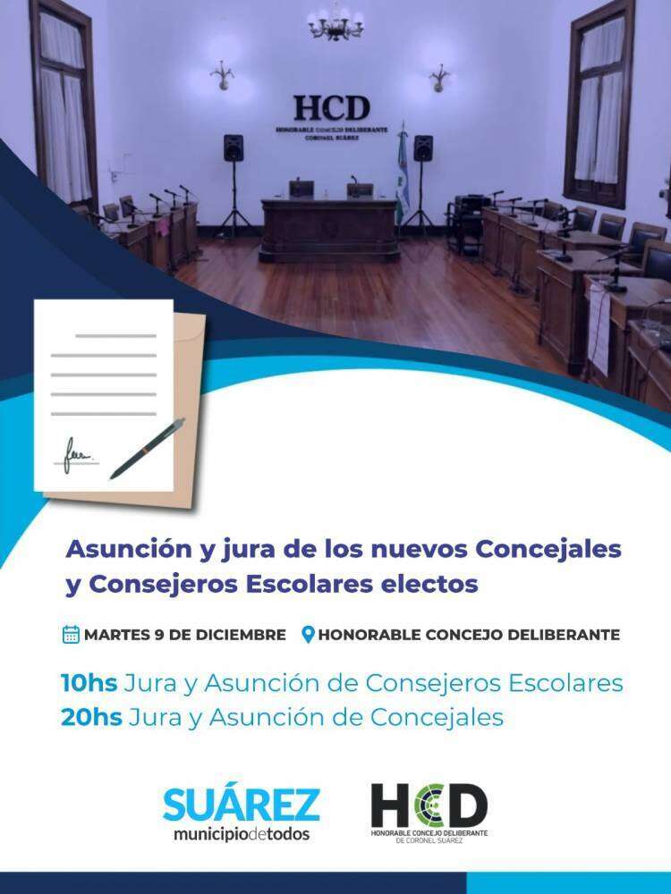 Asunción y jura de los nuevos Consejeros Escolares y Concejales electos