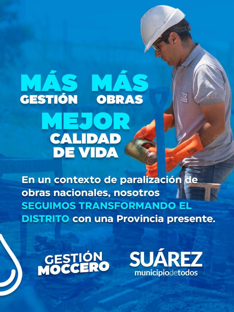Paso clave para una obra histórica: el Intendente Moccero anunció la licitación del sistema de agua potable