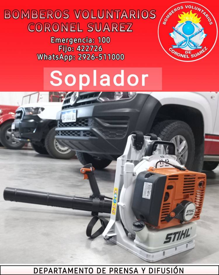 Bomberos Voluntarios incorporó nuevos equipos gracias al apoyo del sector agropecuario