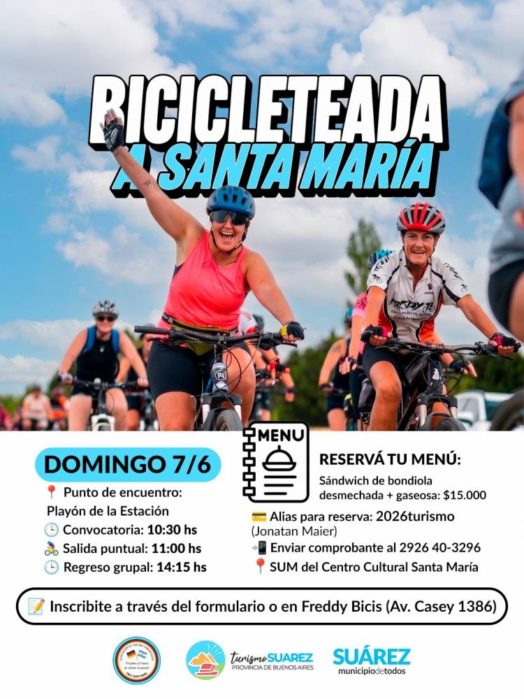 ¡Bicicleteada a Santa María!