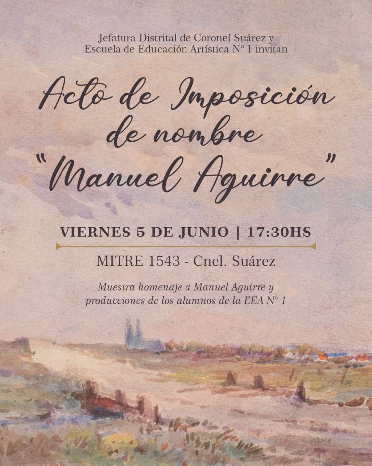 “Nos interesaba que la escuela llevara el nombre de un artista local”
