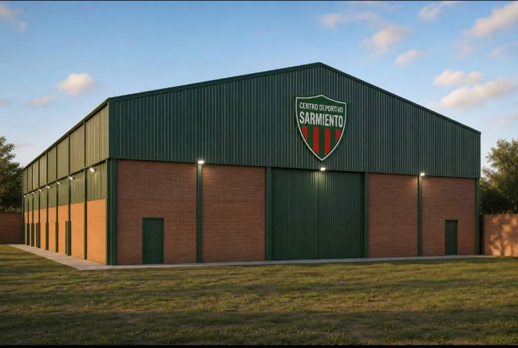 El Centro Deportivo Sarmiento reactiva la histórica obra de su gimnasio en el Parque de las Tres Avenidas